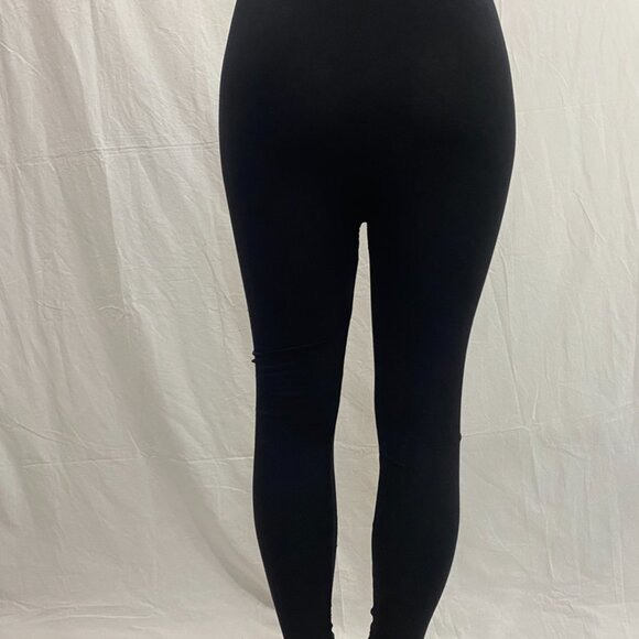 Rhinestone Detail Black Leggings - Butterfly Bling - One Size - Picture 3 of 5